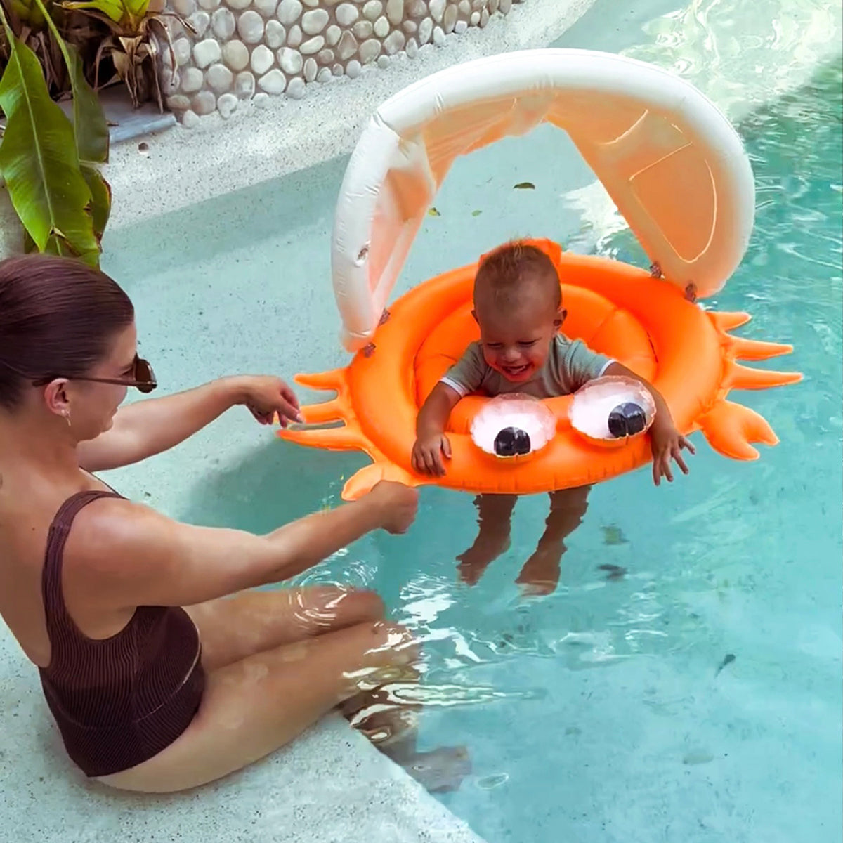 Baby Float - Sonny the Sea Creature Neon Orange