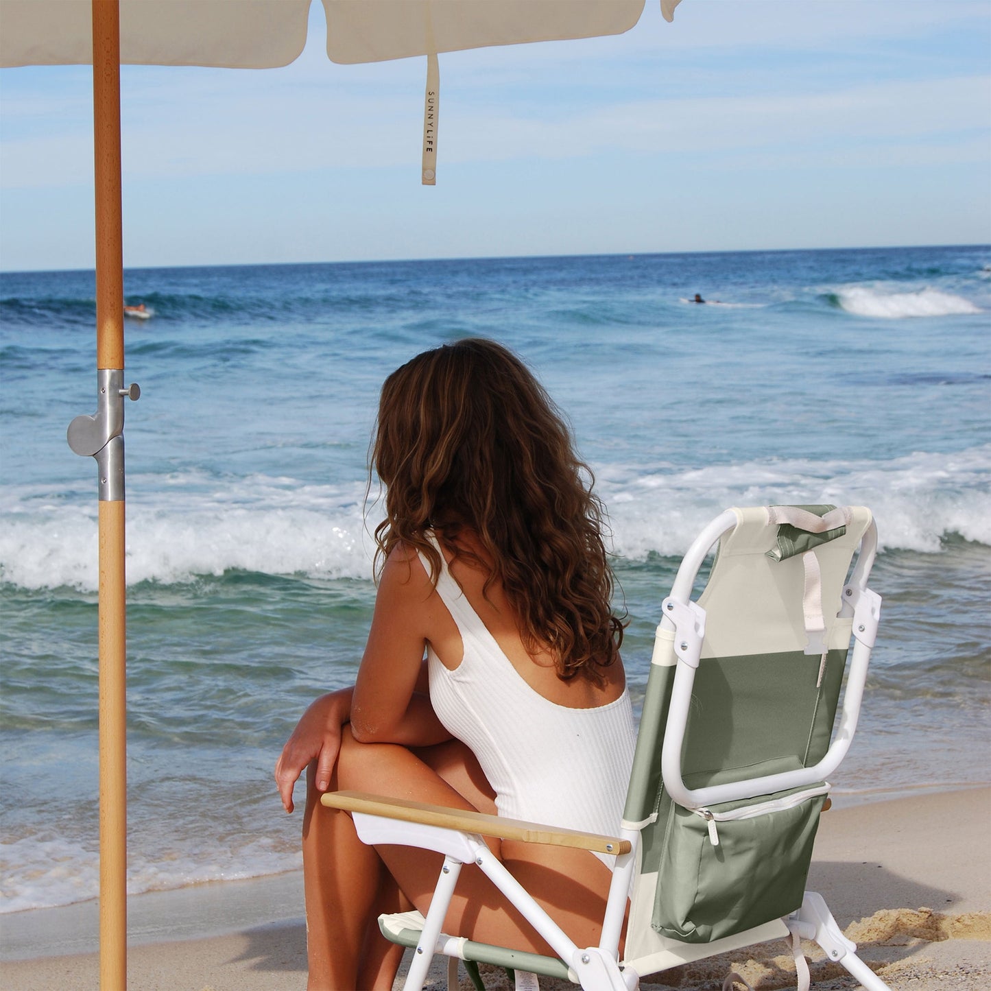 Deluxe Beach Chair - Seagrass Sage