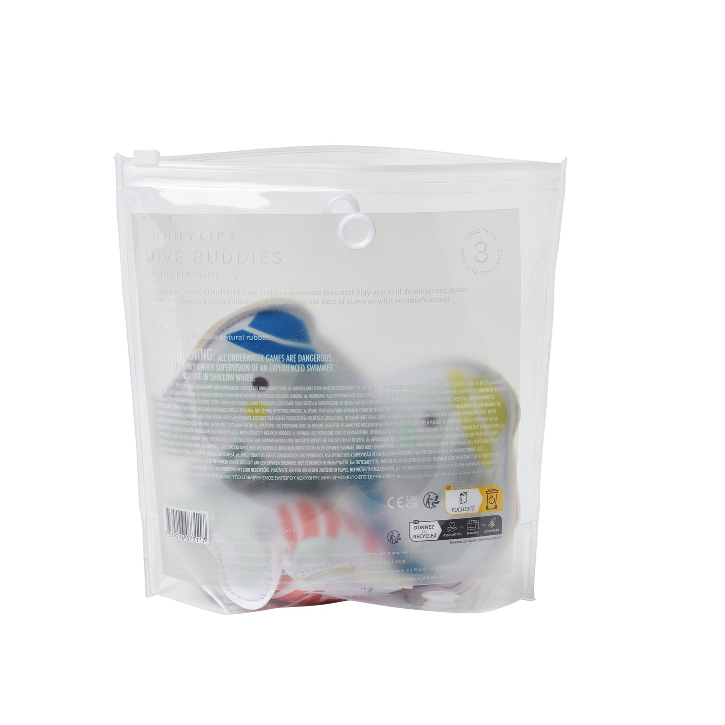 Dive Buddies - Eli the Elephant Multi Set of 3