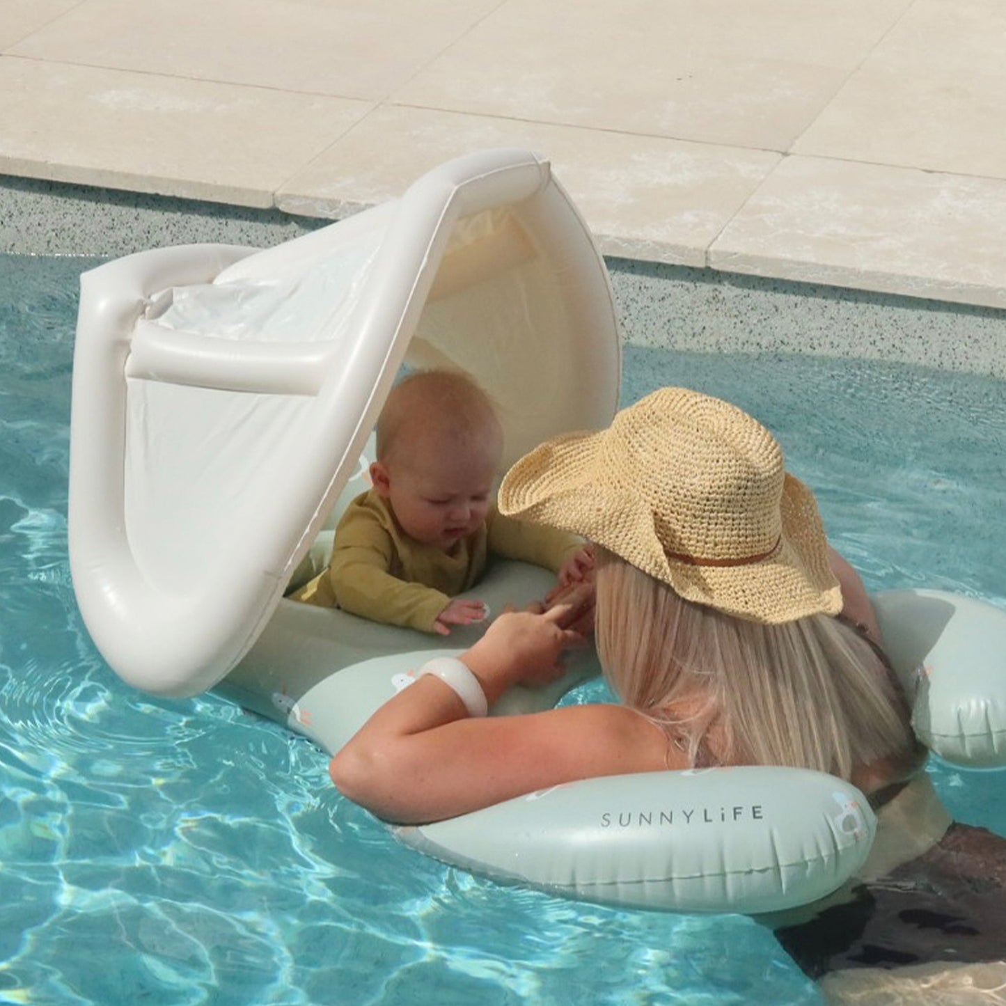 Float Together Baby Seat - Sammy the Seagull Green