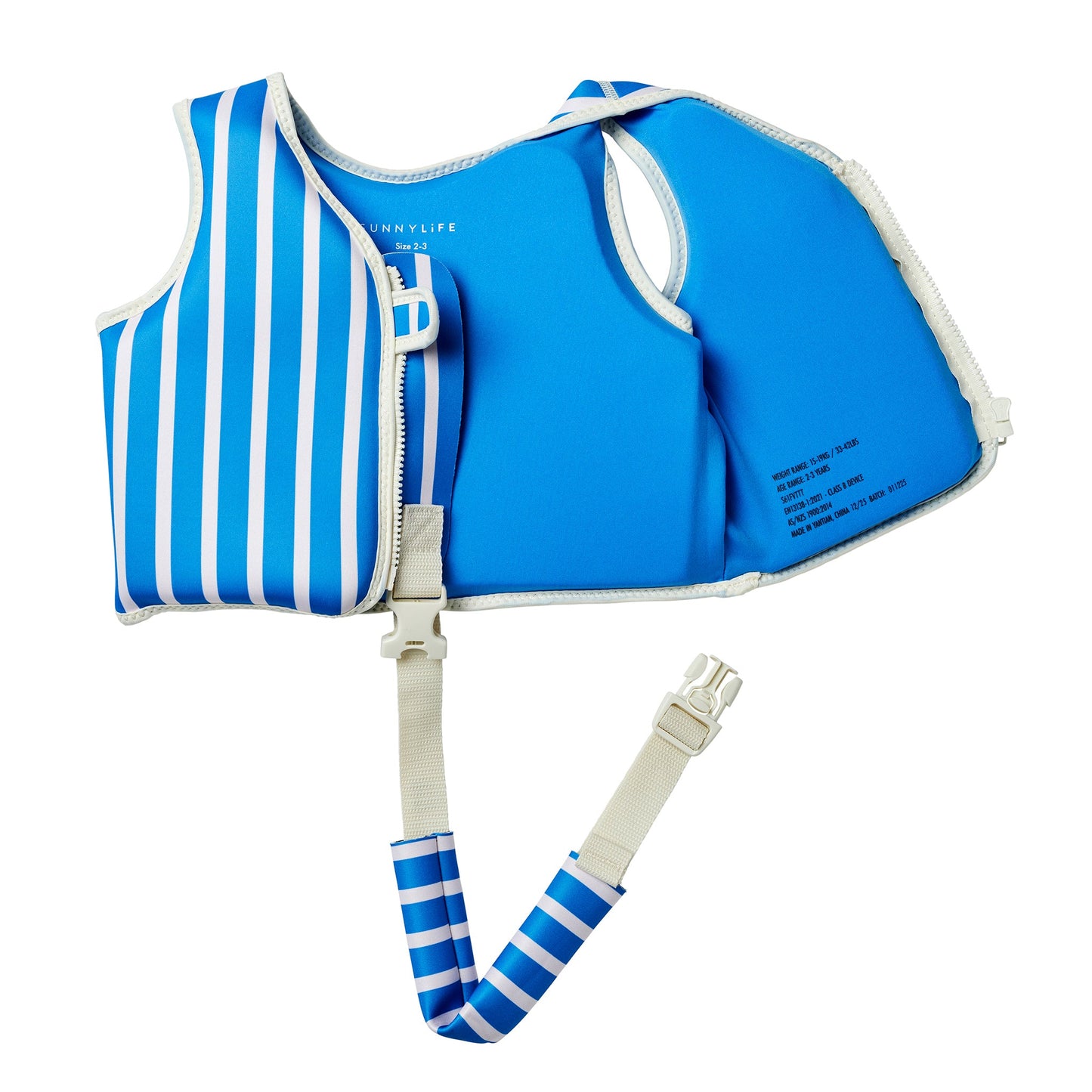 Kids Swim Vest 2-3 - Tino the Tiger Blue