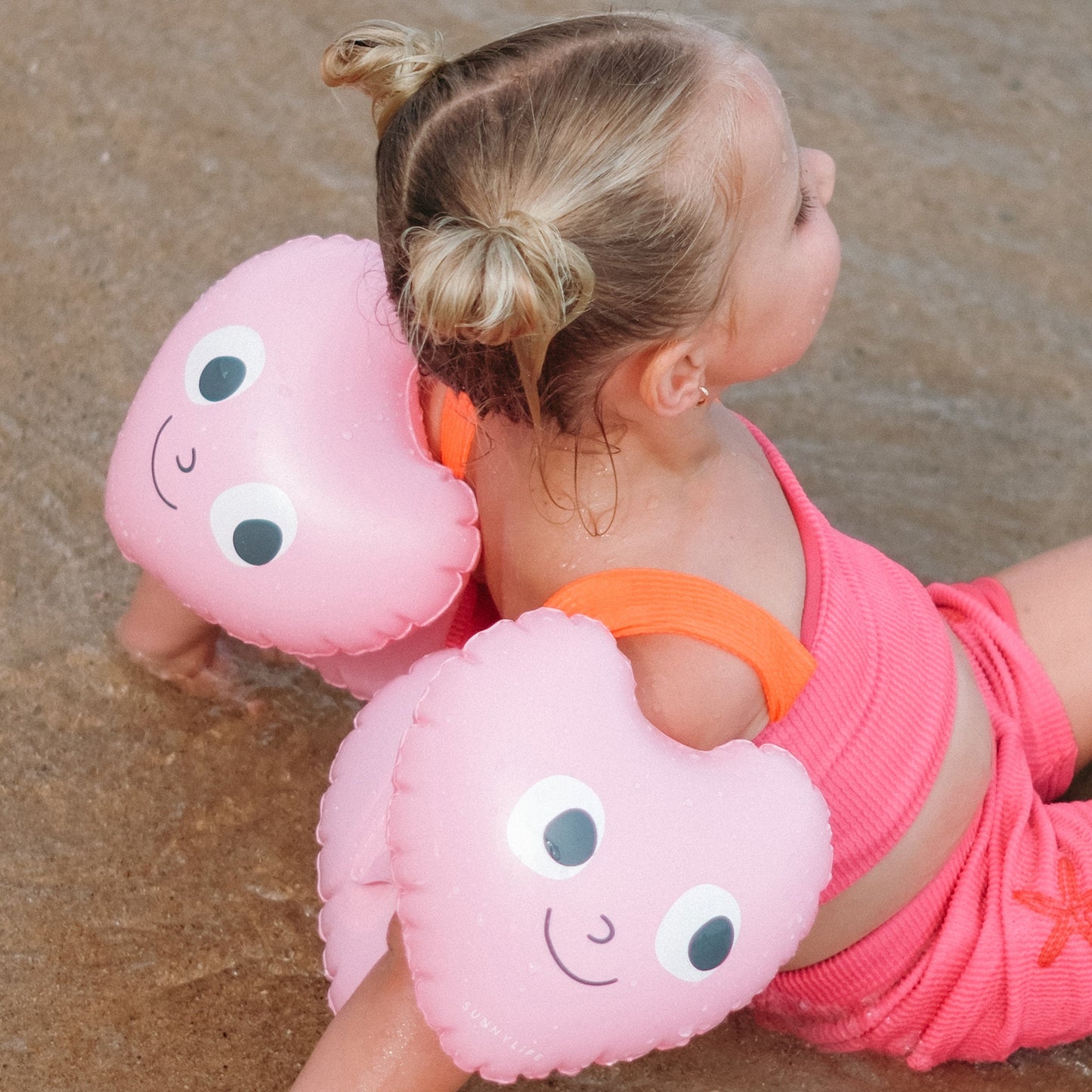 Inflatable Arm Band - Poppy the Peach Pink