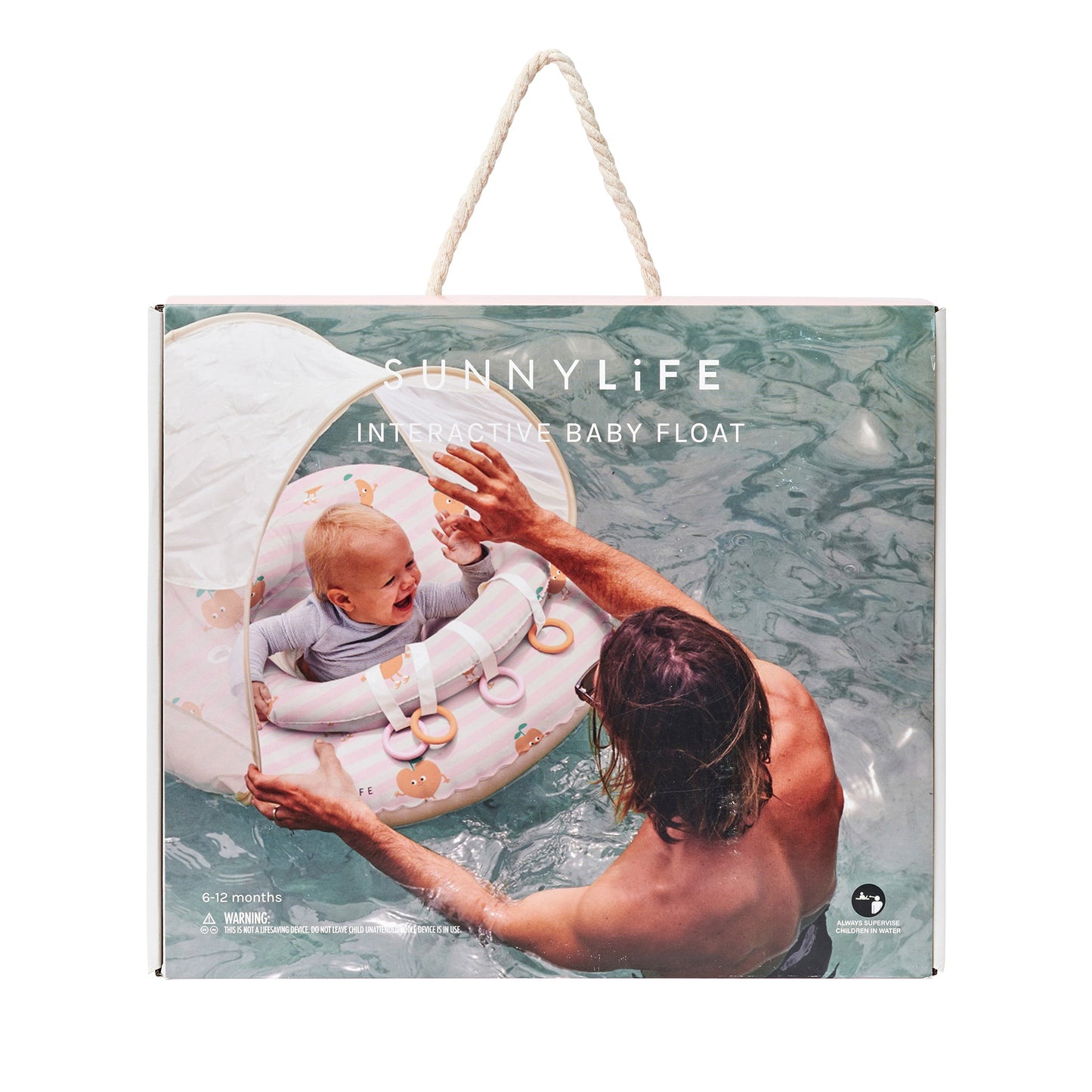 Interactive Baby Float - Poppy the Peach Pink Stripe