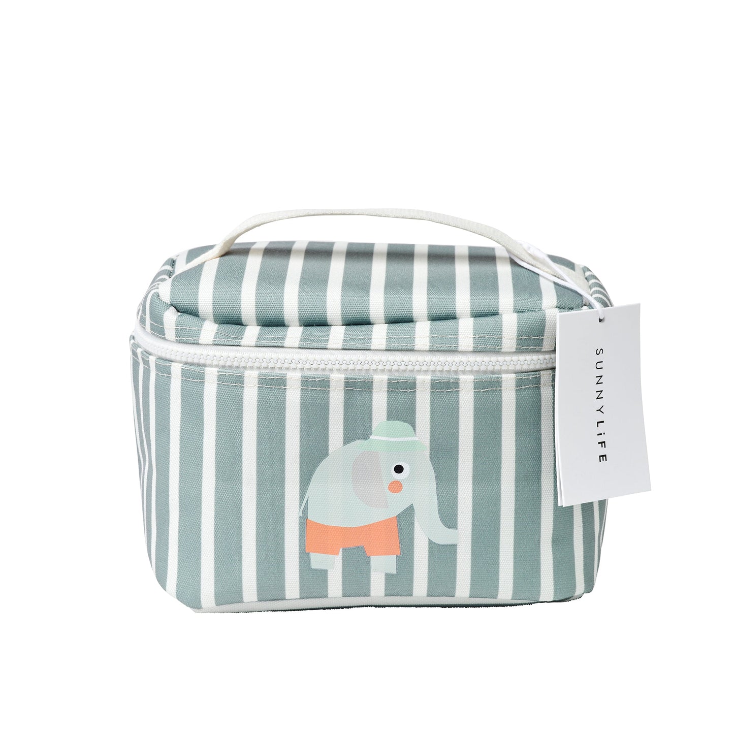 Kids Lunch Bag - Eli the Elephant Green