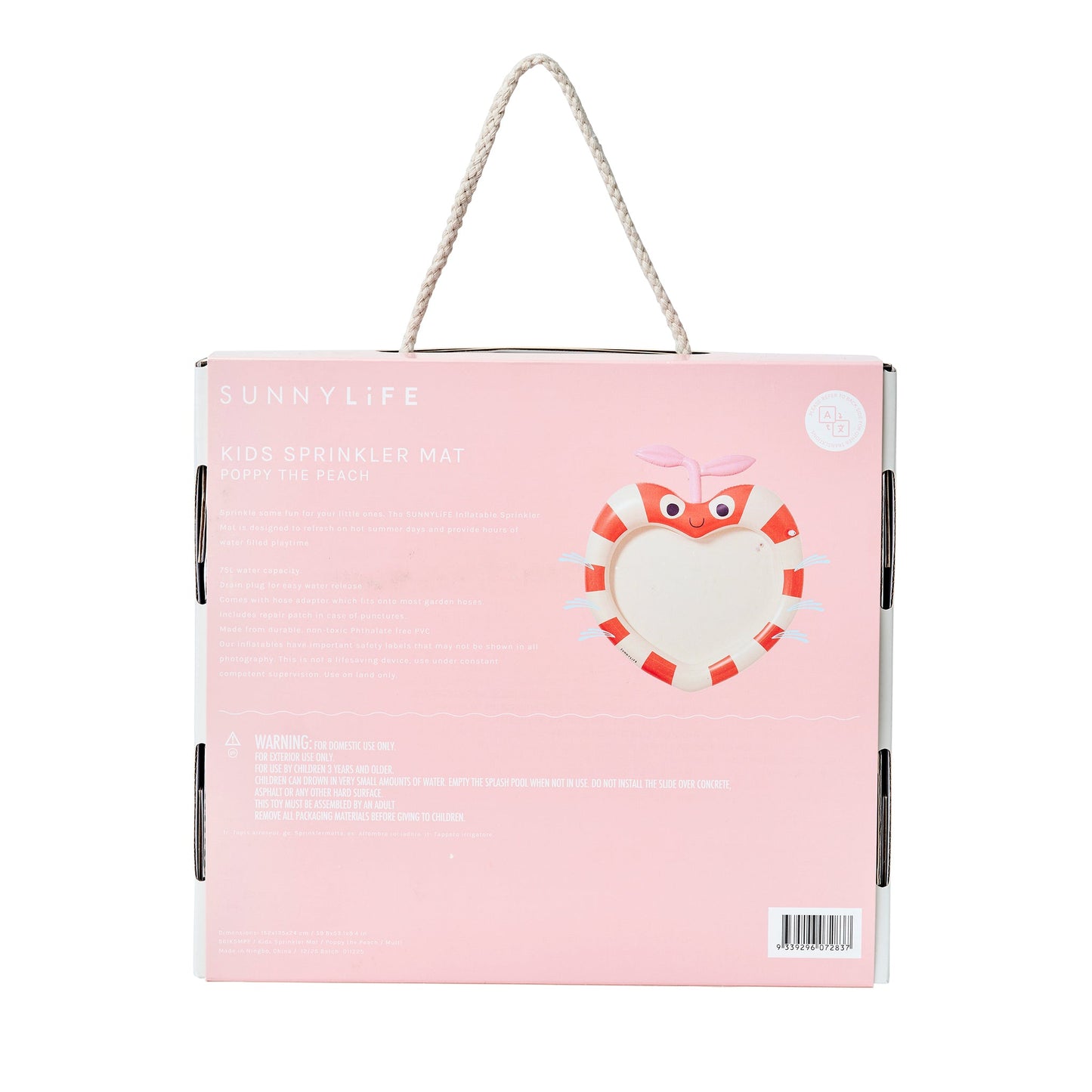 Kids Sprinkler Mat - Poppy the Peach