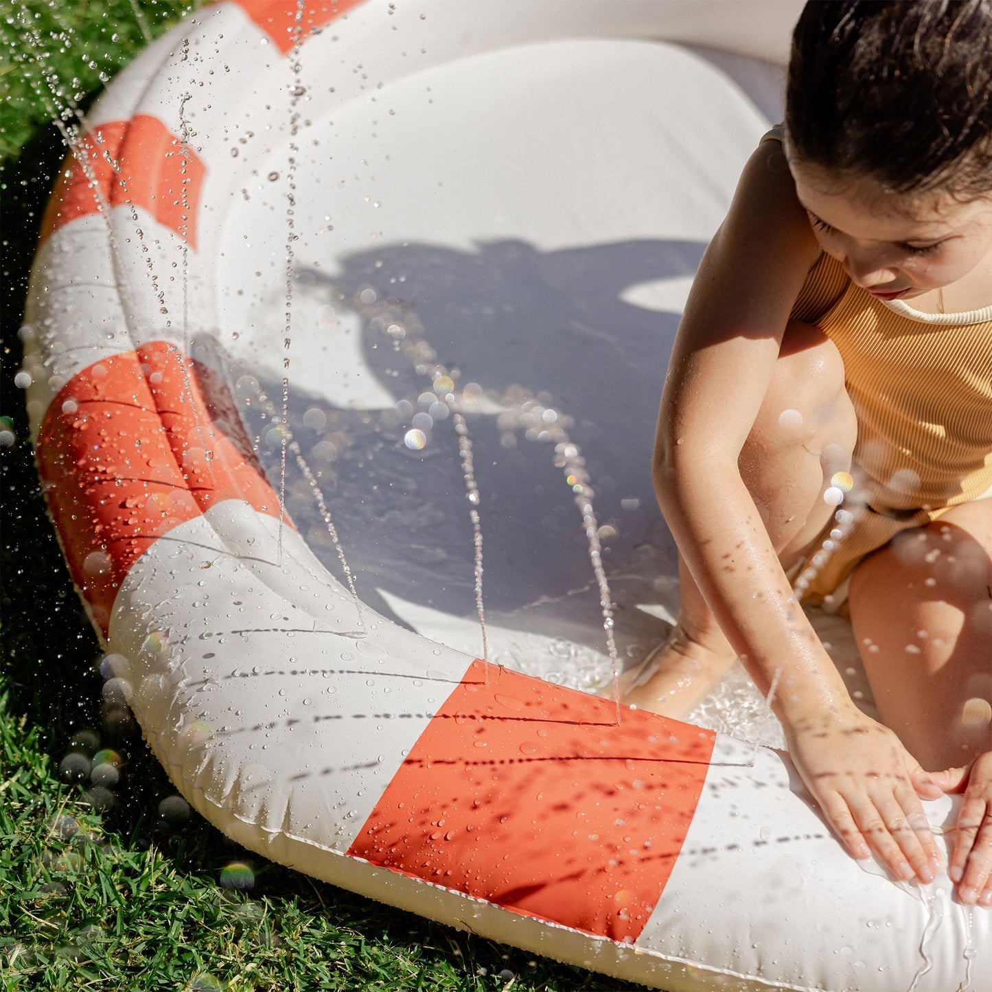 Kids Sprinkler Mat - Poppy the Peach