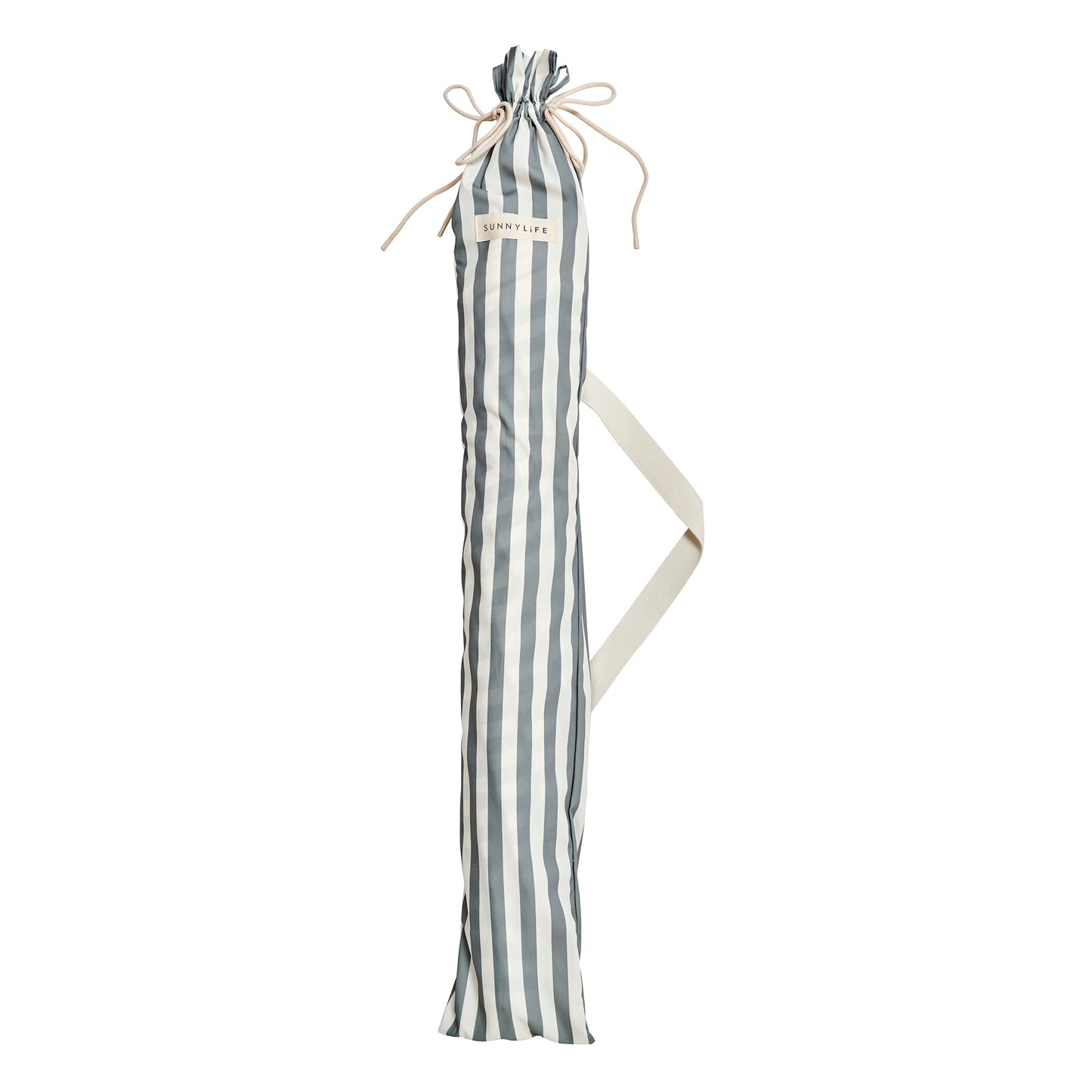 Luxe Beach Umbrella - Seagrass Stripe