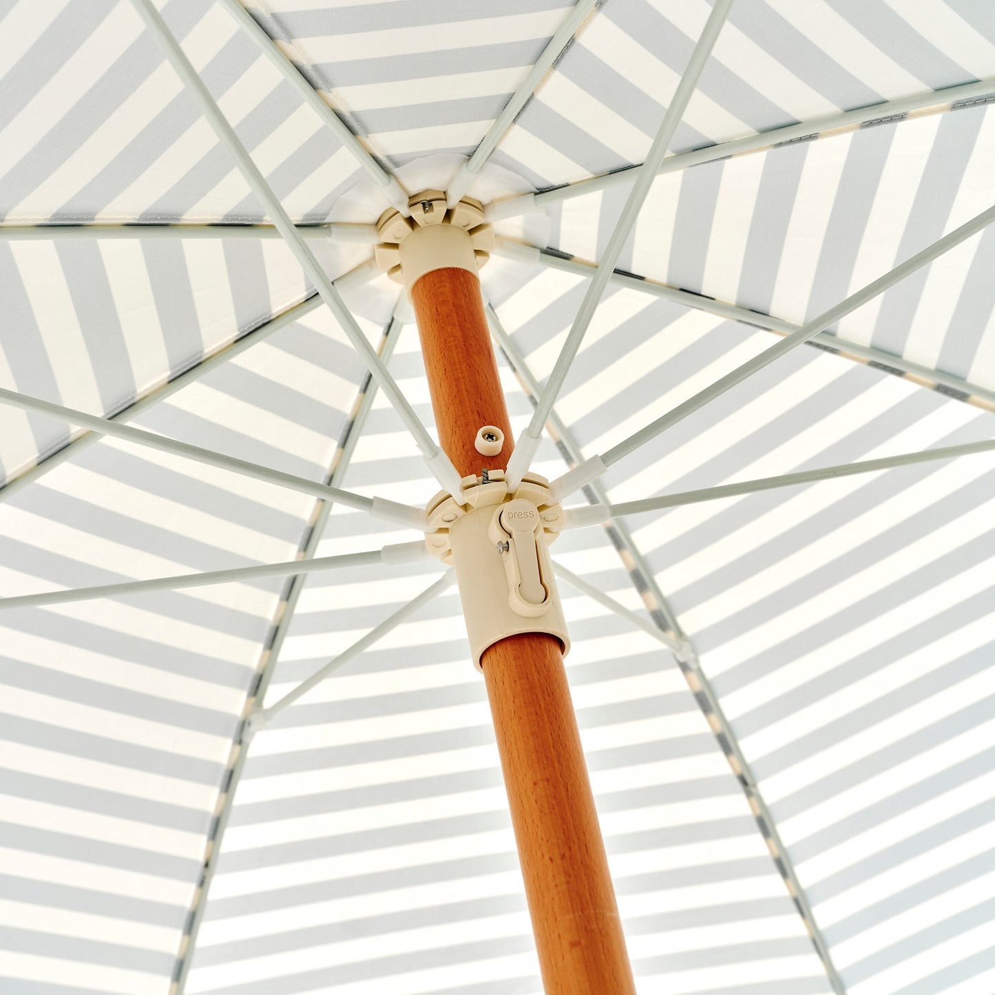Luxe Beach Umbrella - Seagrass Stripe