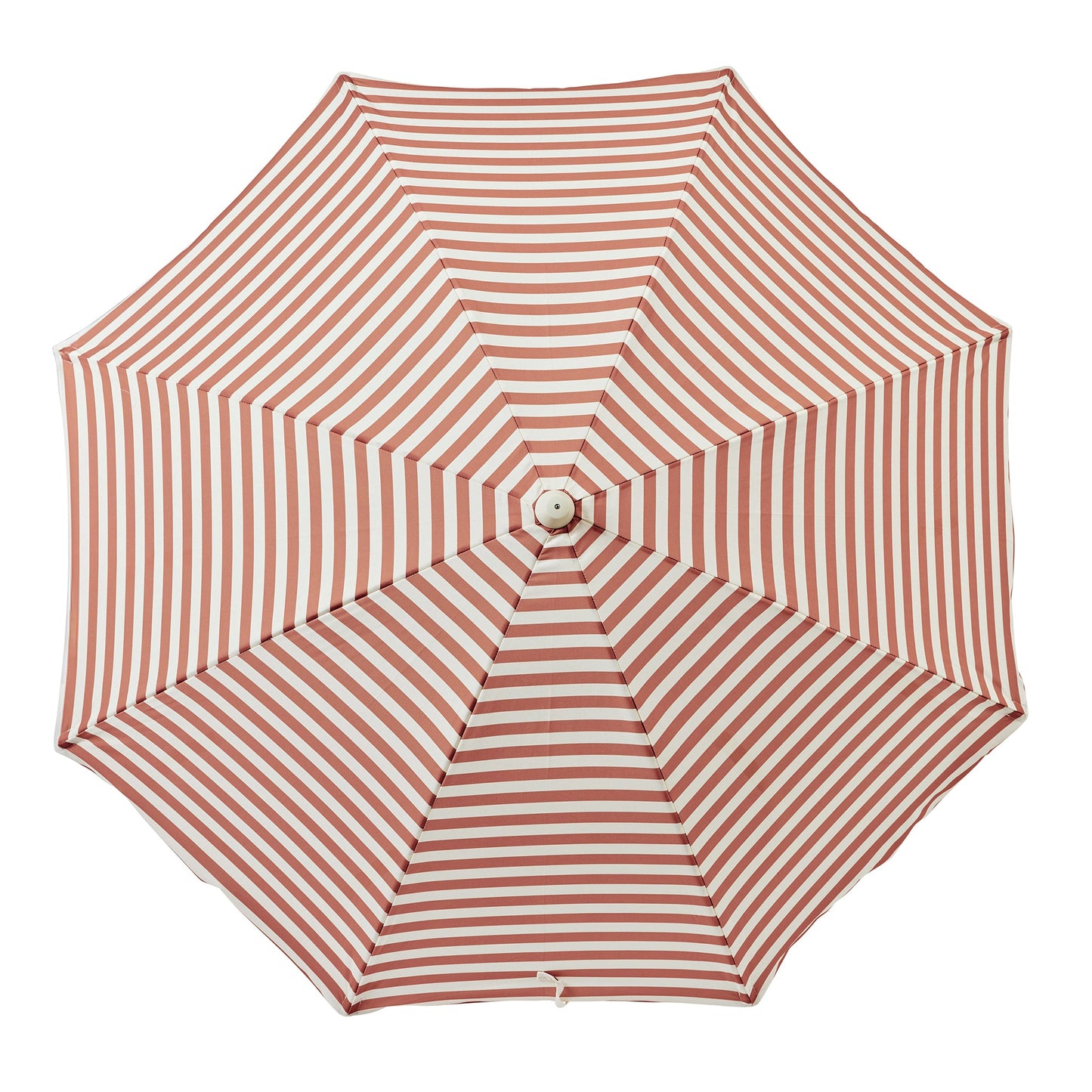 Luxe Beach Umbrella - Tierra Clay Stripe