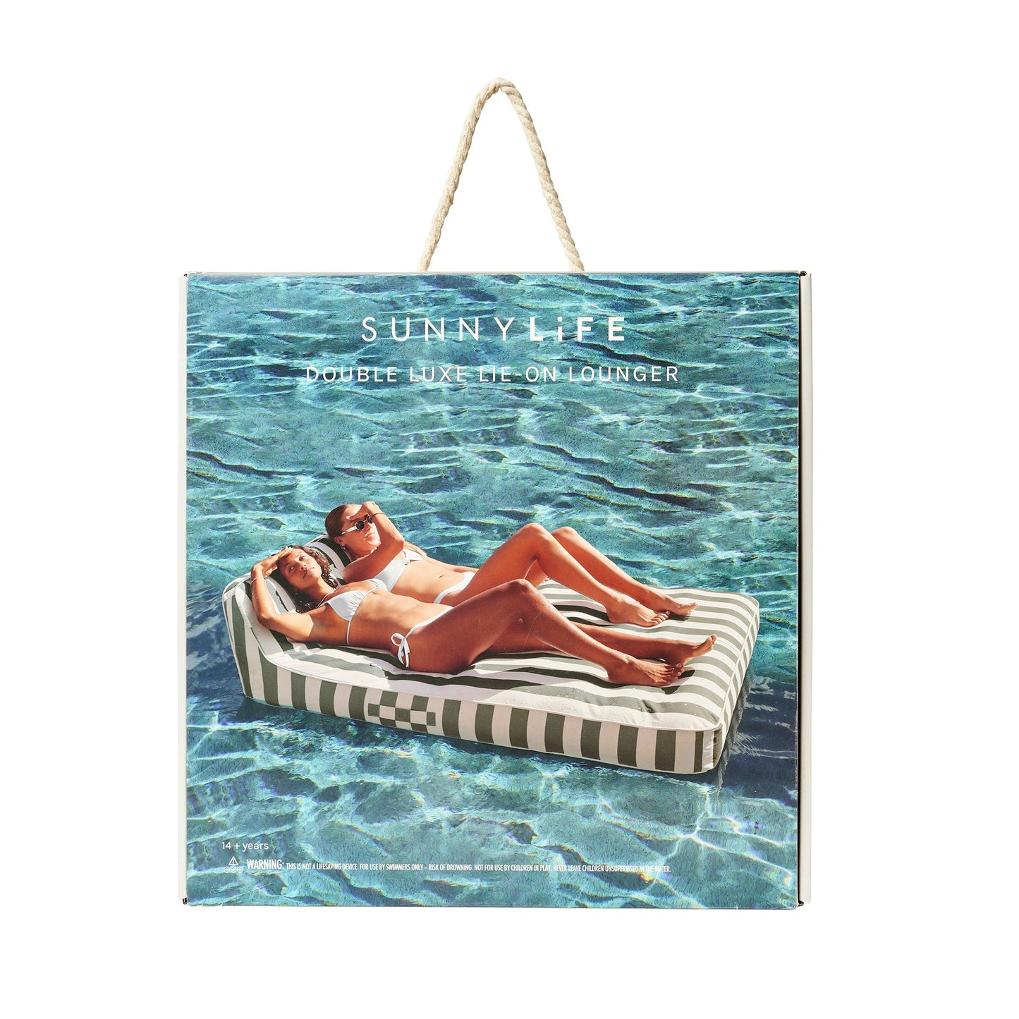 Luxe Double Lounger - Seagrass Stripe