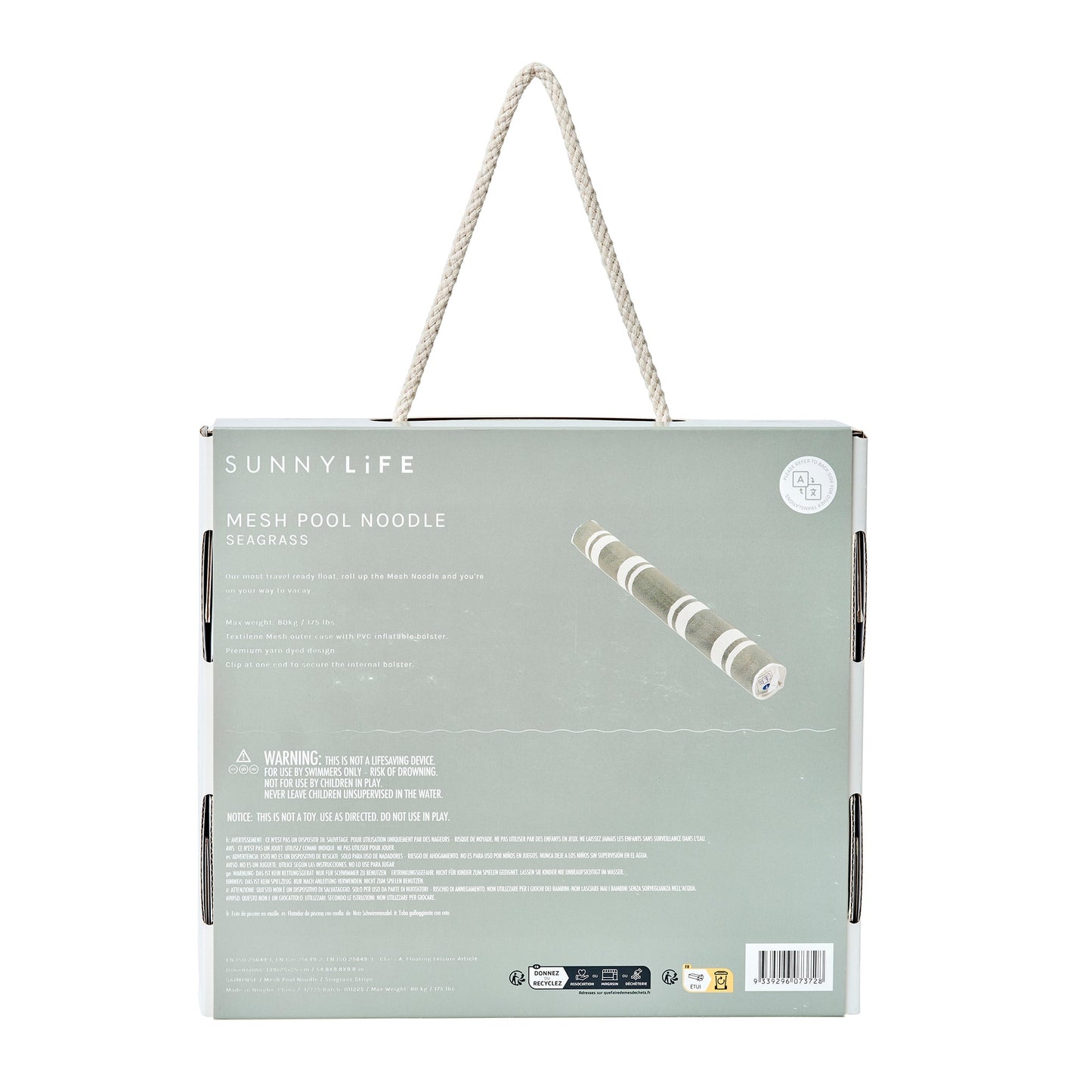 Mesh Pool Noodle - Seagrass Eucalyptus