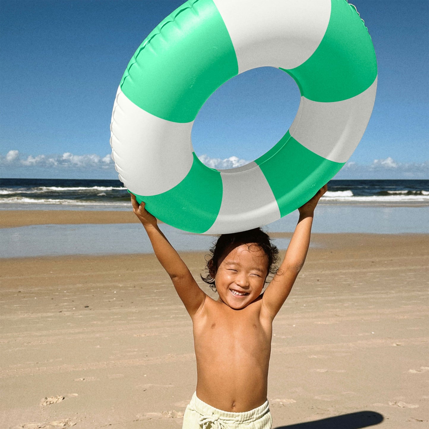 Mini Tube Pool Ring - Pool Party Green Stripe