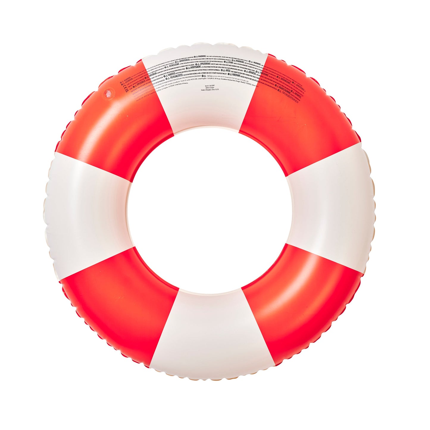 Slim Tube Pool Ring - Pool Party Tomato