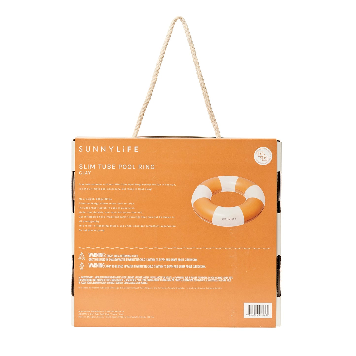 Slim Tube Pool Ring - Tierra Clay