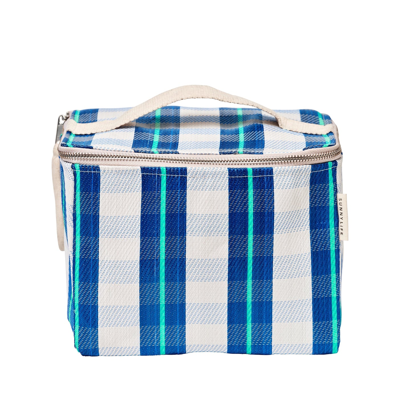 Recycled Nylon Cooler Lunch Bag - La Mer Blue Neon