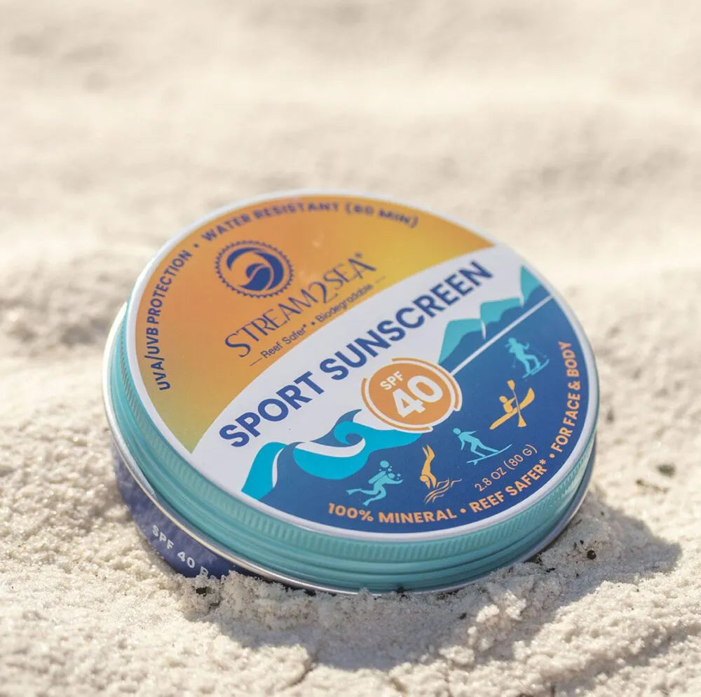 STREAM2SEA Reef-Safe SPF 40 Sport Sunscreen Zinc Balm