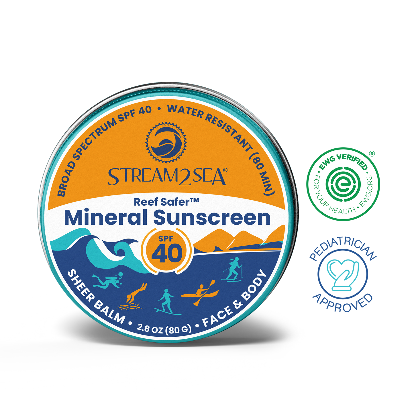 SPF 40 Sport Sunscreen Zinc Balm