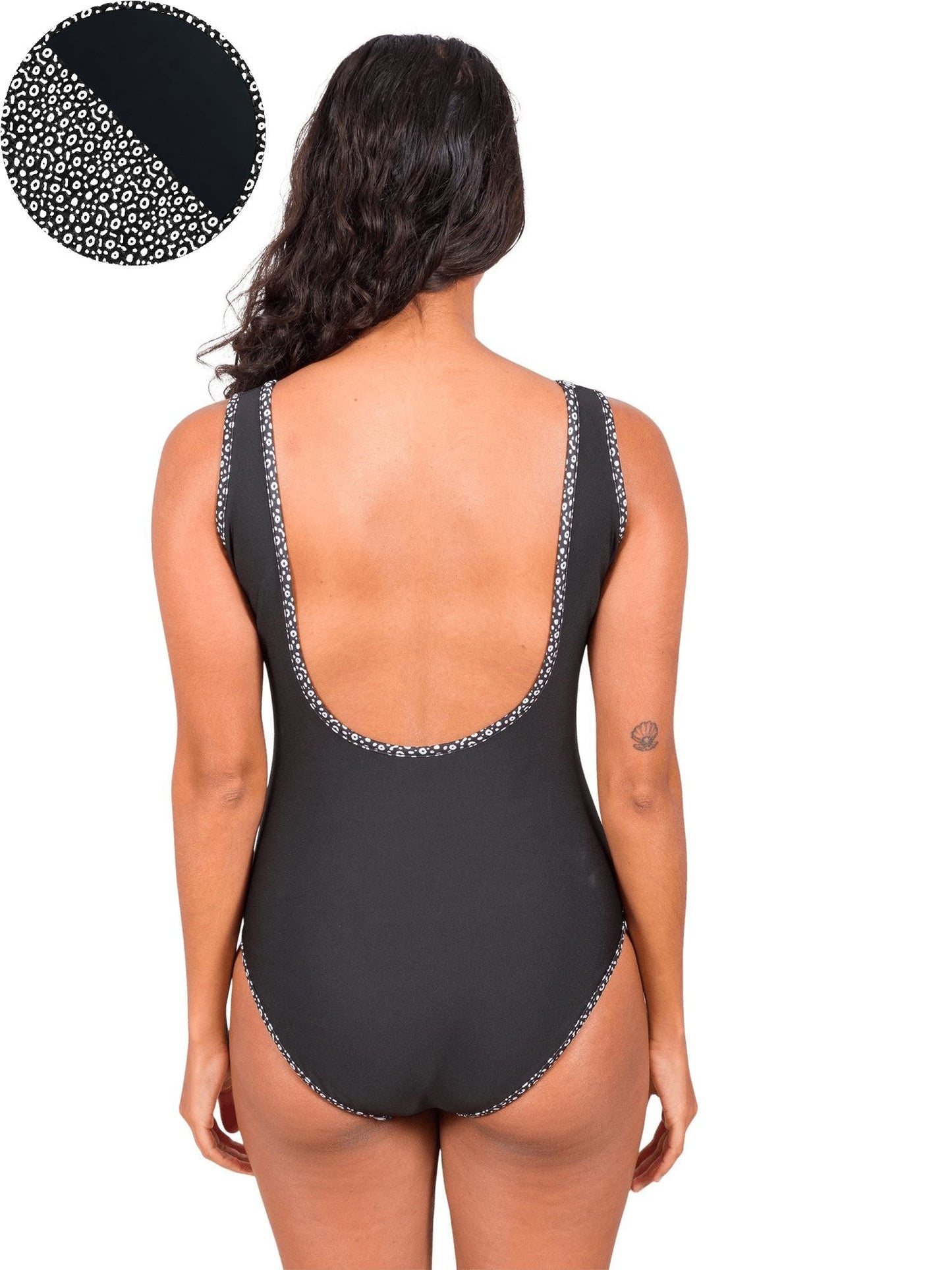 Spotted Eagle Ray Reversible One-Piece Swimsuit