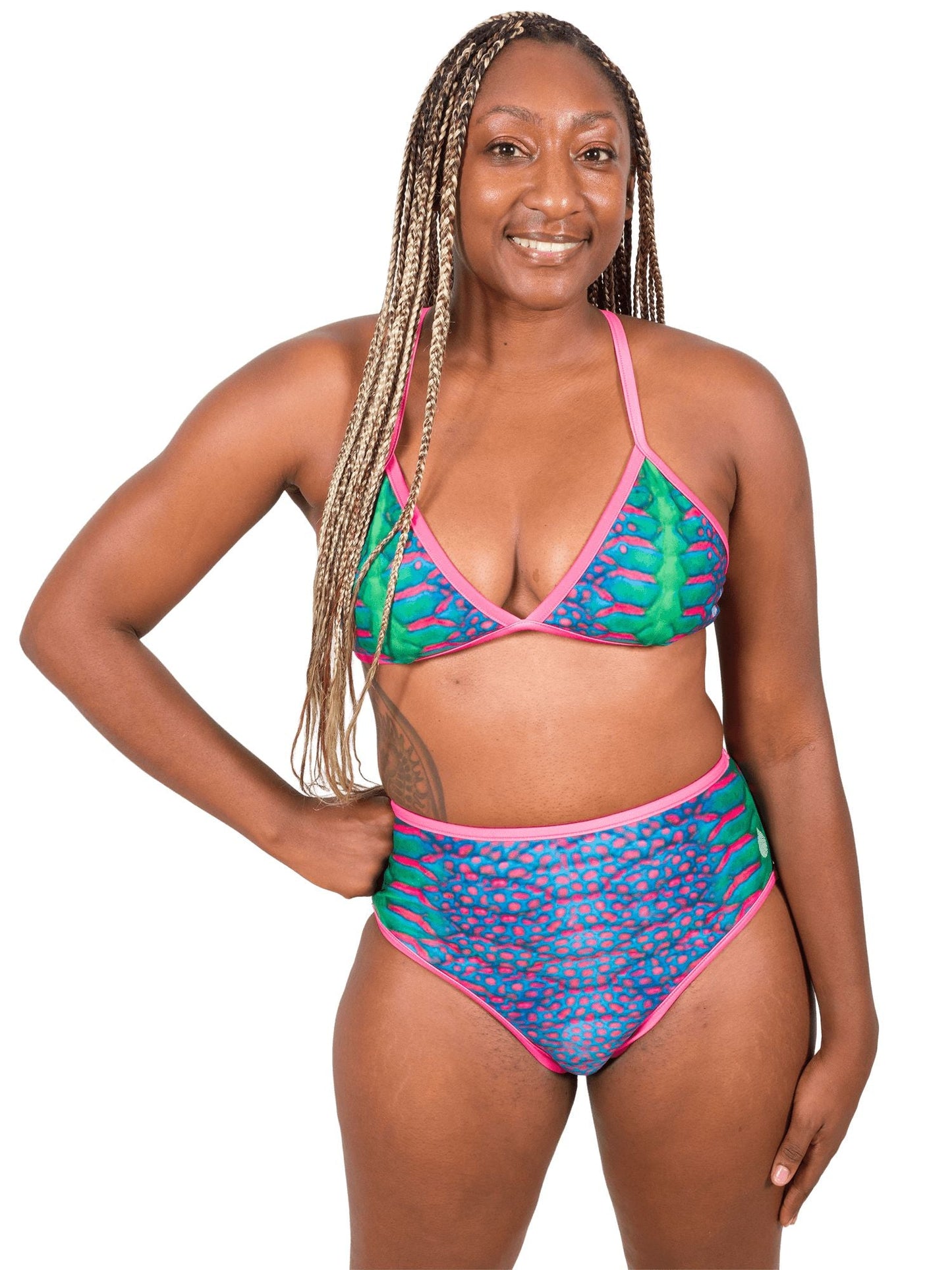 Parrotfish Protection Reversible High-Waisted Bikini Bottom