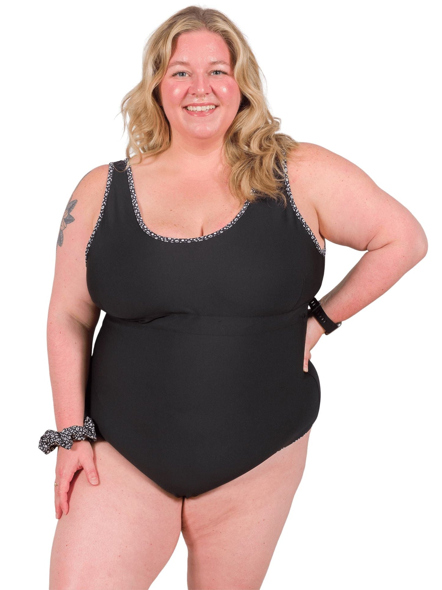 Spotted Eagle Ray Reversible One-Piece Swimsuit