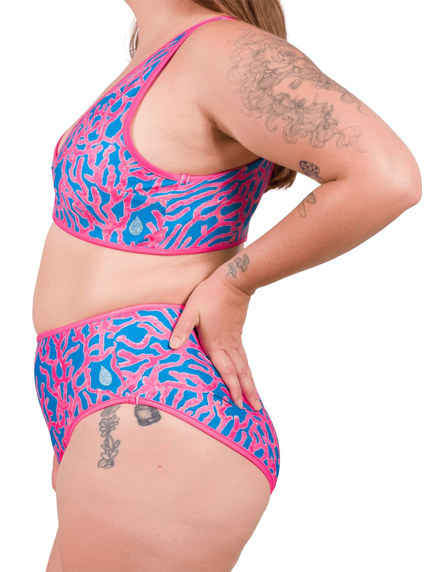 Parrotfish Protection Reversible High-Waisted Bikini Bottom