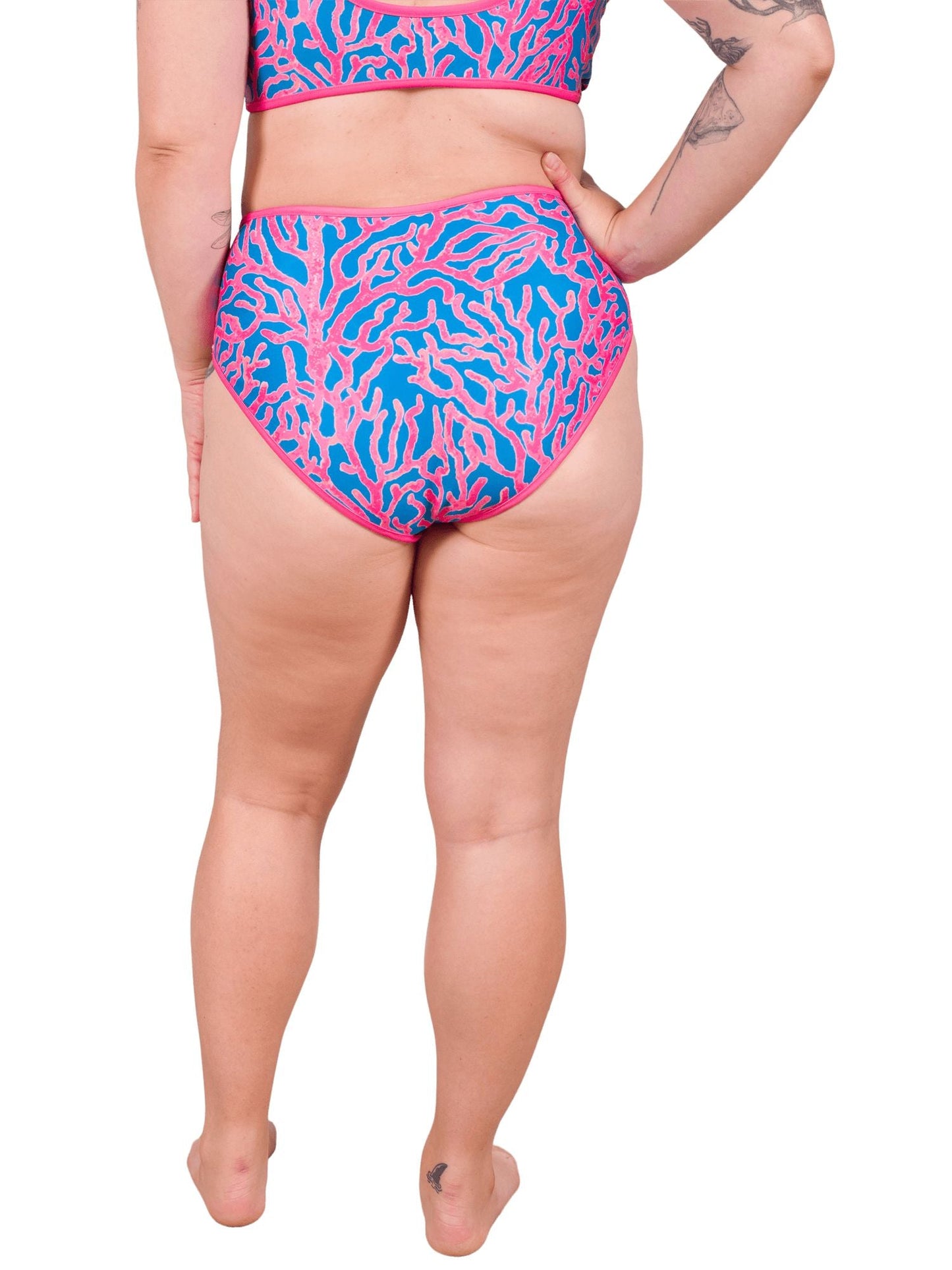 Parrotfish Protection Reversible High-Waisted Bikini Bottom