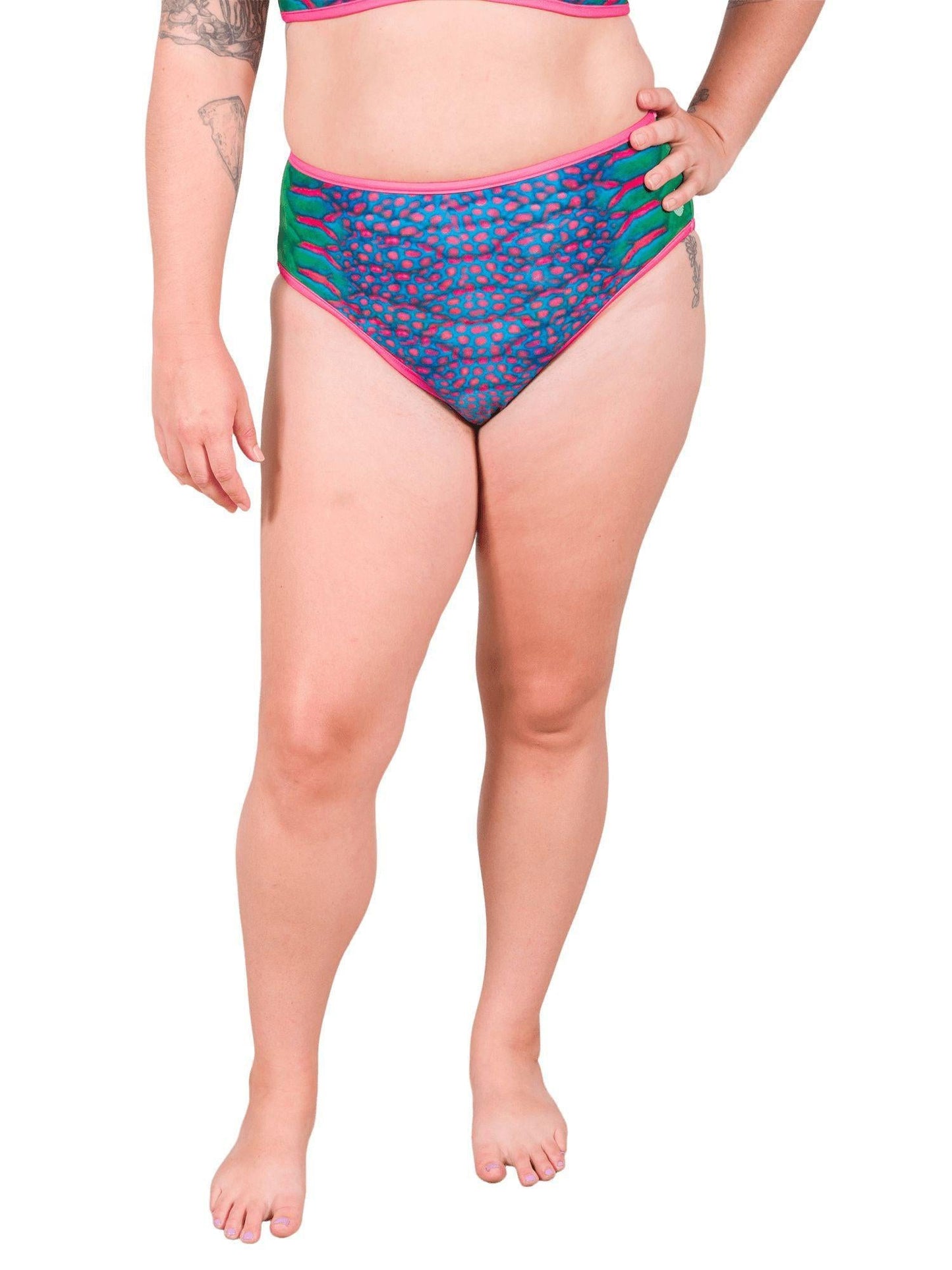 Parrotfish Protection Reversible High-Waisted Bikini Bottom