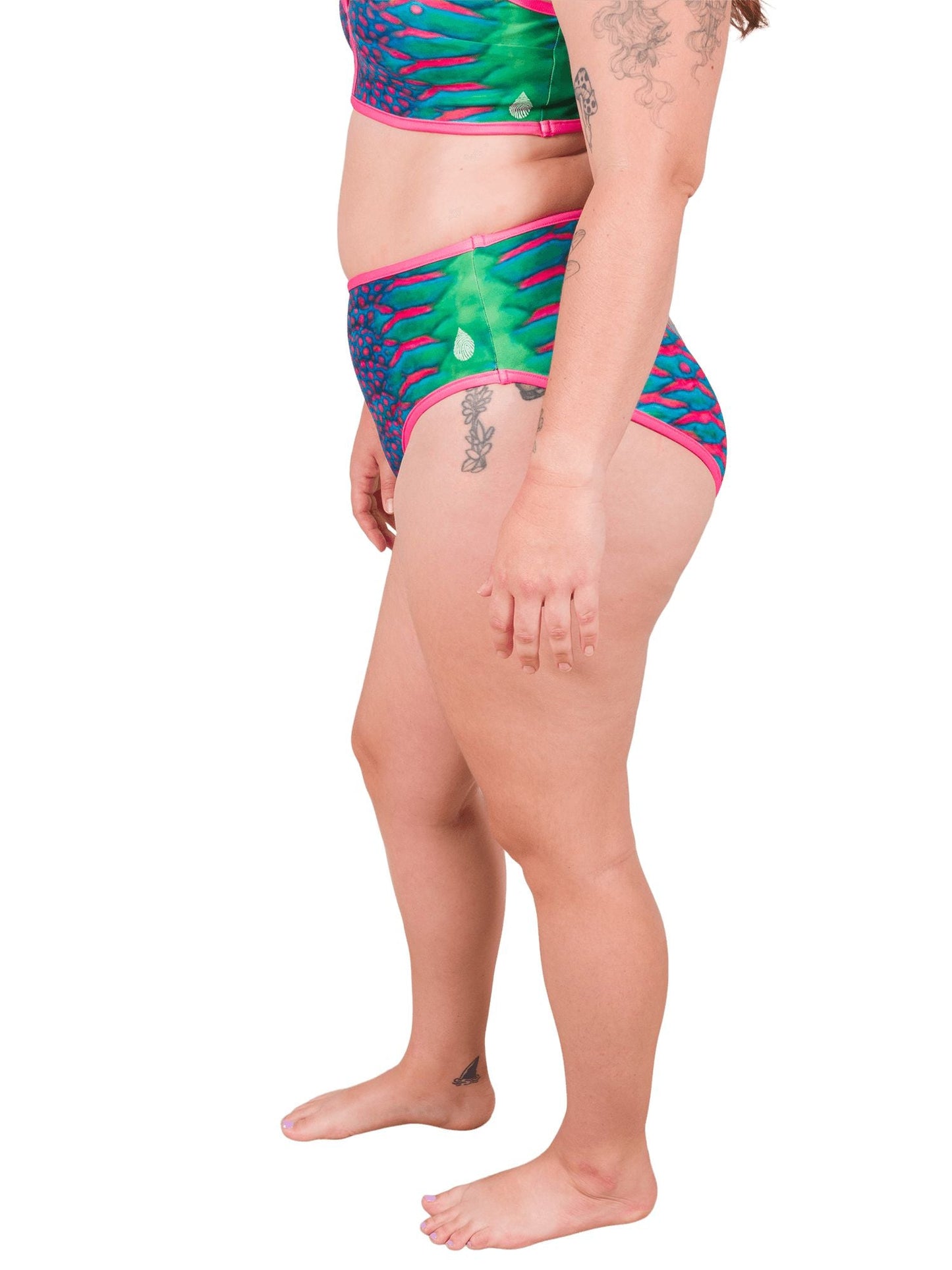 Parrotfish Protection Reversible High-Waisted Bikini Bottom