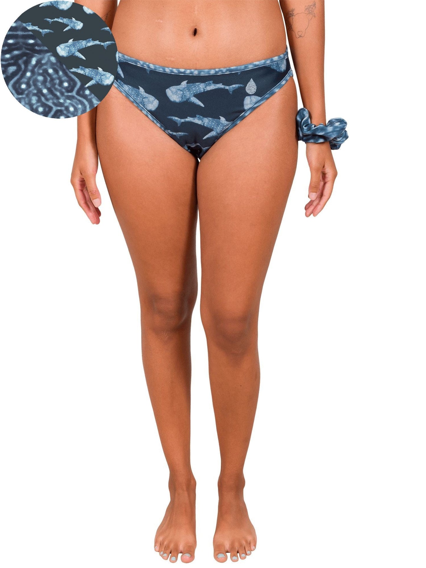 Whale Shark Warrior Reversible Classic Bikini Bottom