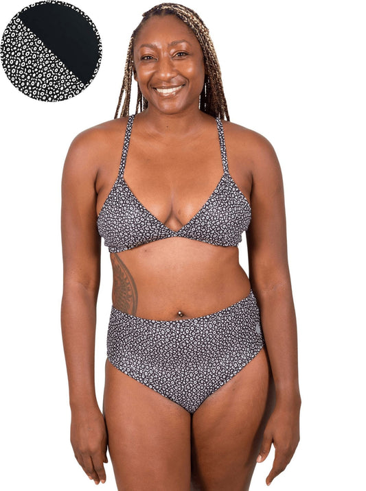 Spotted Eagle Ray Reversible String Bikini Top