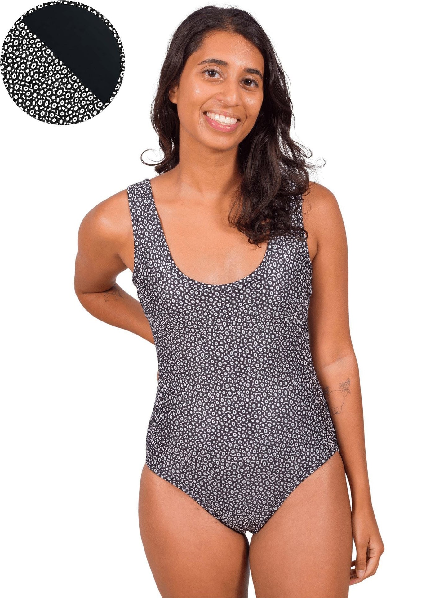 Spotted Eagle Ray Reversible One-Piece Swimsuit