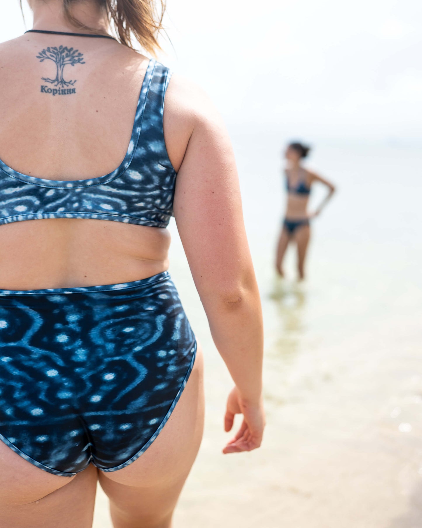 Whale Shark Warrior Reversible Scoop Bikini Top