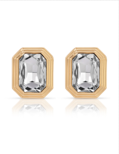 Emerald Deco Earrings