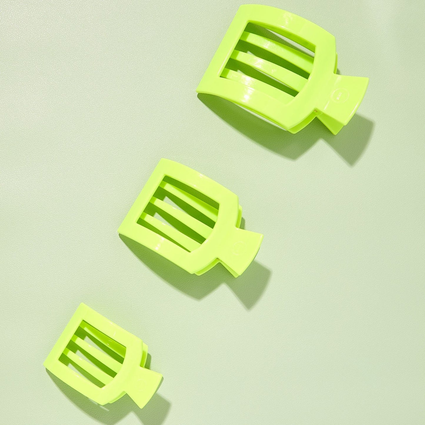 Summer Brights Large Flat Square Hair Clip