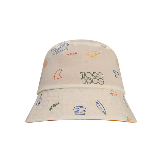 Sun Hat Reversible - Beige/Orange - Catch A Wave