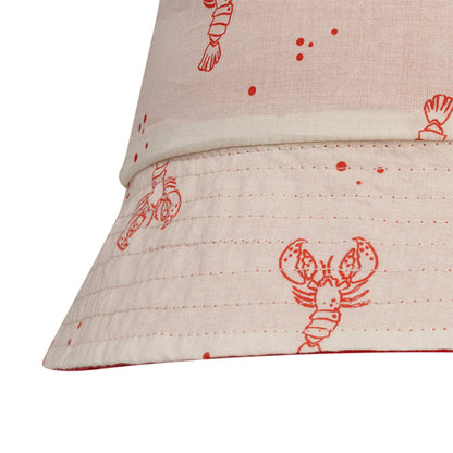 Sun Hat Reversible - Beige/Red - Little Lobster