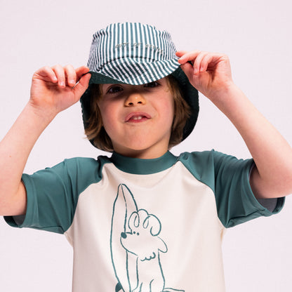 Sun Hat Reversible - Green - Surf Dogs