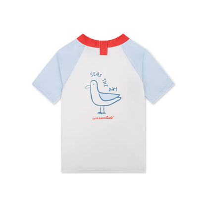 Swim Shirt Short Sleeves - Multicolored - Seas The Day