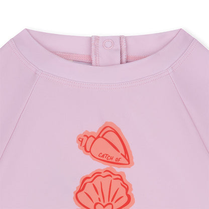 Swim Shirt Short Sleeves - Pink - Coastal Charm