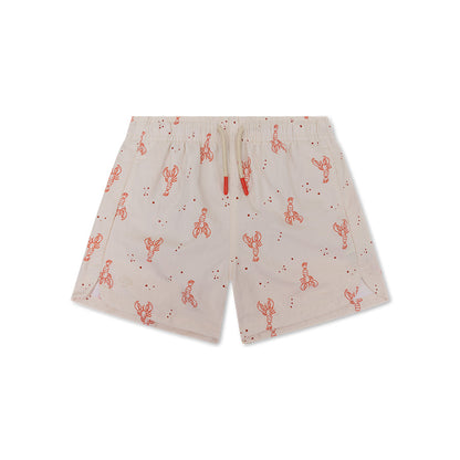 Swim Shorts - Beige/Red - Little Lobster