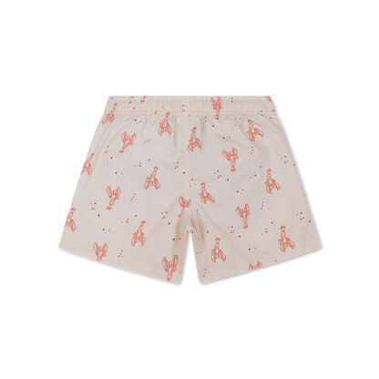 Swim Shorts - Beige/Red - Little Lobster