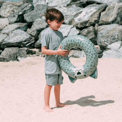 Swim Shirt - Short Sleeve - Green - Pure Tones