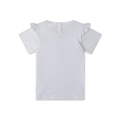 Swim Shirt Short Sleeves - White - White Pearl