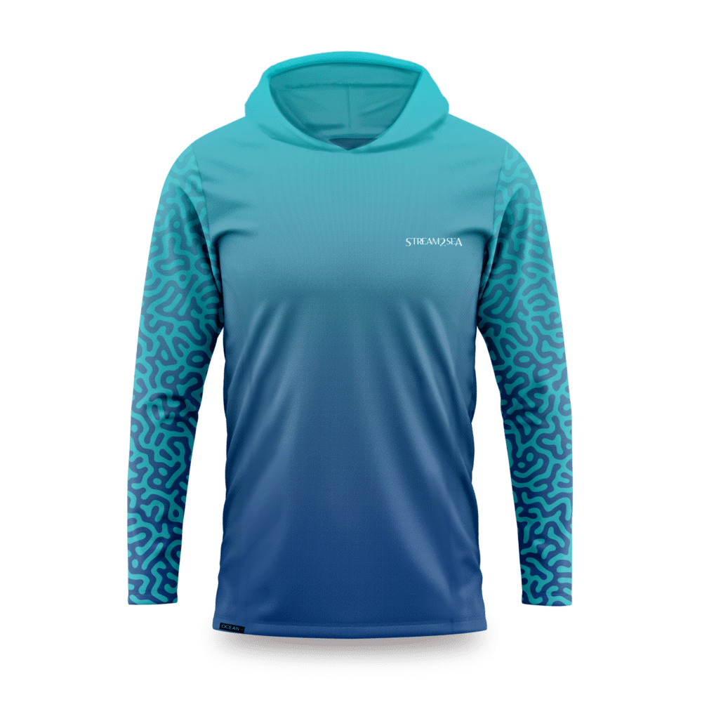 Hooded Tec Tee Unisex (Blue)