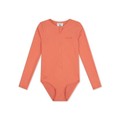 UV Swimsuit Girls With Long Sleeves - Pink - Pink Bay
