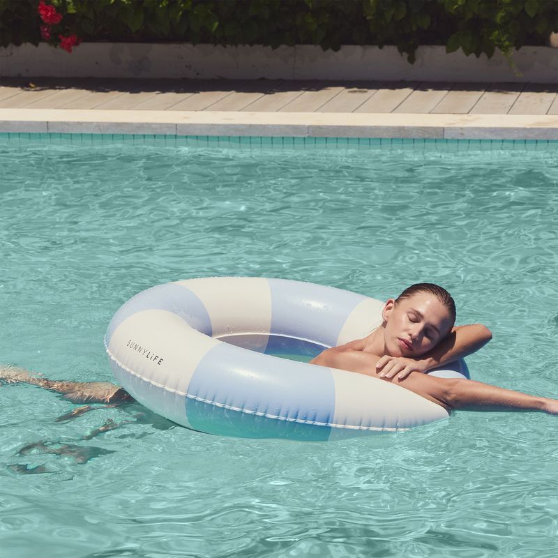 Slim Tube Pool Ring - La Mer Med Blue