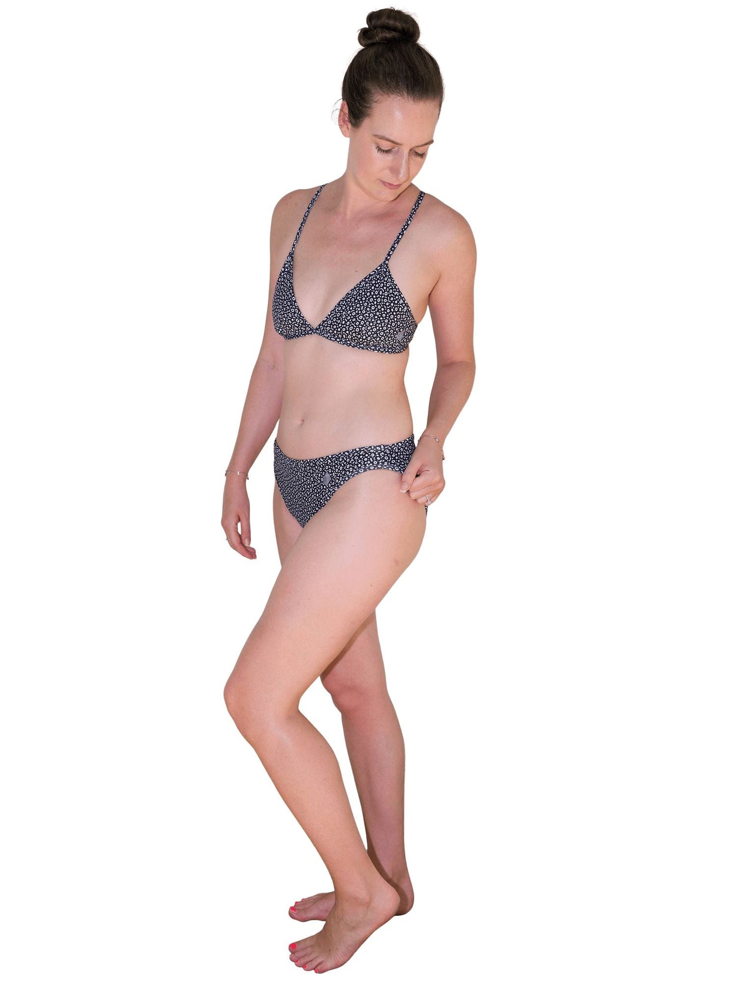 Spotted Eagle Ray Reversible String Bikini Top