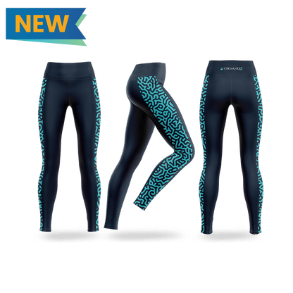 UPF 50+ Stretch Leggings - Brain Coral