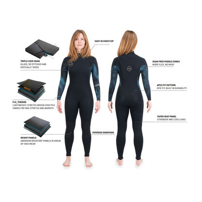 Dakine Womens Quantum Chest Zip 5/4/3 mm Wetsuit