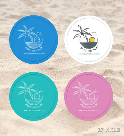Ocean Blue - Beached Bum Silicone Beach Coasters (Set of 2)